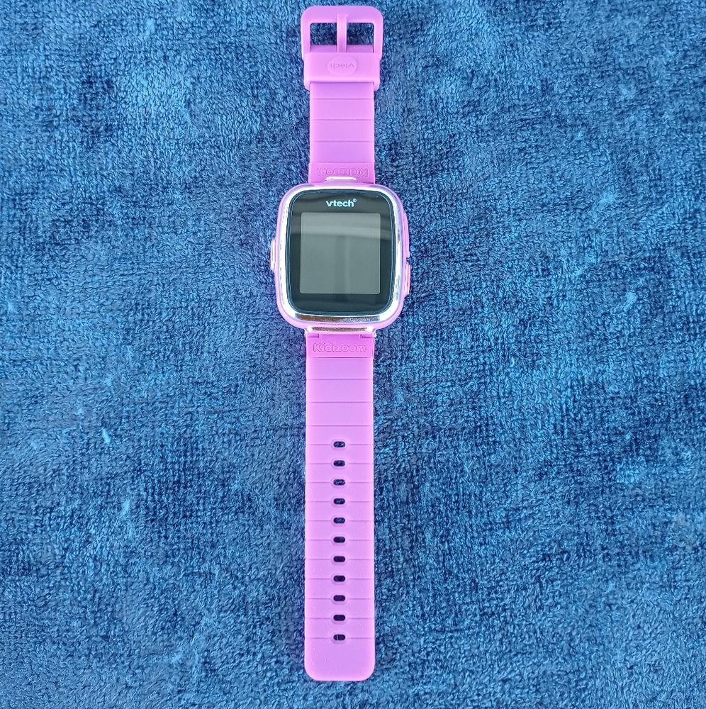 Vtech purple digital wrist watch with buckle band NO CHARGING CORD